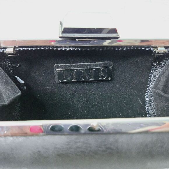 MMS Design Studio Hard Side Clam Shell Clutch Evening Special Occasion Bag - Picture 13 of 16